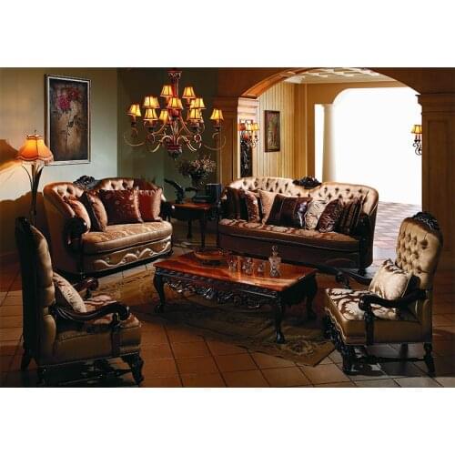 Russia style classic solid wood sofa for living room furniture Lassic masif ahşap kanepe oturma odası mobilya GH57