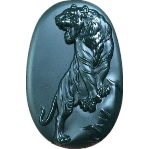 Hetian jade green tiger pendant and Tian Yu fine material Shangshan tiger jade brand a fine tiger pendant hp291