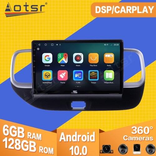 128GB For Hyundai VENUE 2019 Android 10.0 Car Tape Radio Recorder Multimedia Player Stereo GPS Navi Video PX6 Head Unit No 2 din