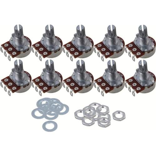 10pcs Guitar 10K-ohm mini control pot audio-taper potentiometers