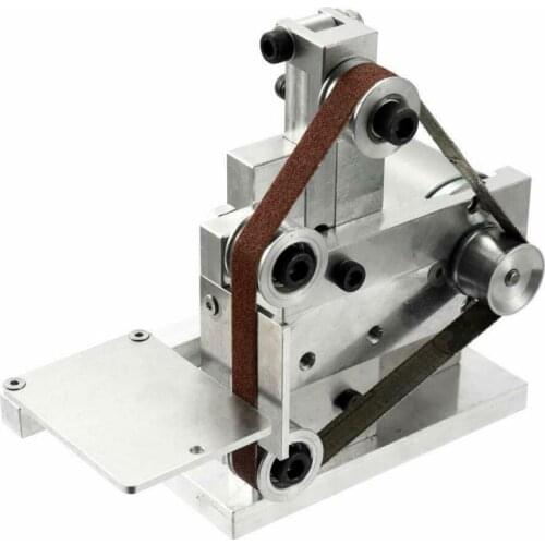 1pcs Multifunctional Mini Grinder Electric Belt Sander Knife Edge Sharpener DIY Mini Polishing Grinding Silver Belt Machine