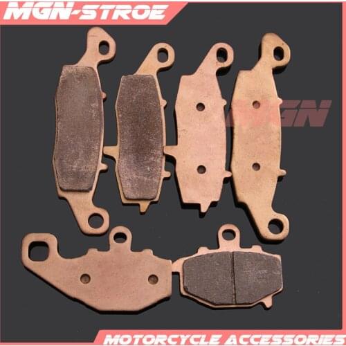 Motorcycle metal sintering brake pads For ER6N ER6F 06-16 14 15 CF650NK CF650TR 10-13 11 12 KLE650 VERSYS650 07-14 Z750 05 06