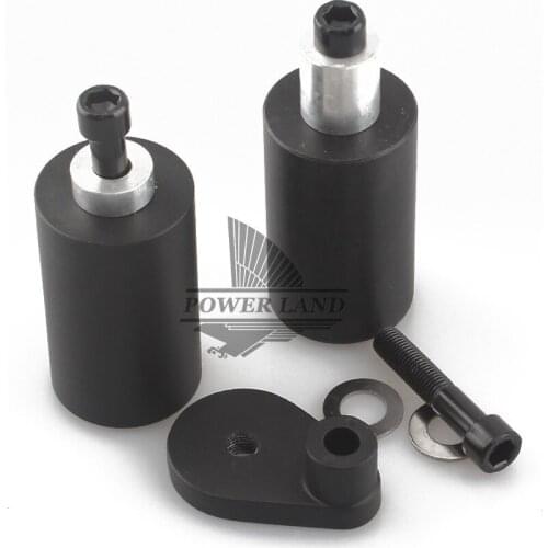 Motorcycle Falling Protectors Parts Delrin Frame Slider Anti Crash Frame Caps Black for Suzuki GSX-R 600 750 2000-2003