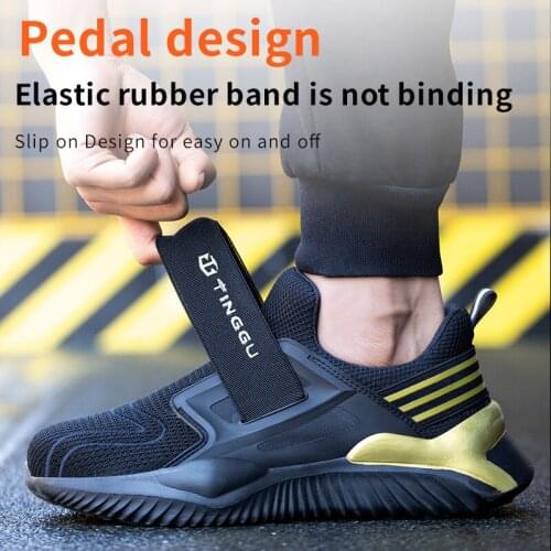 ZEEKSON 2021 Spring Mens Casual Sports Shoes Breathable Safety Shoes Lightweight Hiking Couple Unisex Travel Running Shoes