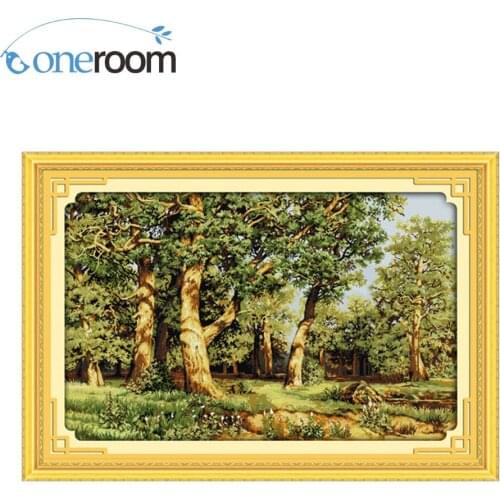 Oneroom Snowscape (6) Patterns Counted Cross Stitch 11CT 14CT Cross Stitch Set Wholesale Scenery Cross-stitch