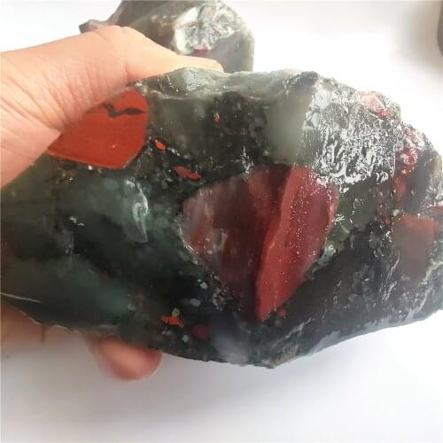 Natural African Blood Stone The Original Mineral Large Chunk of Chicken Bloodstone