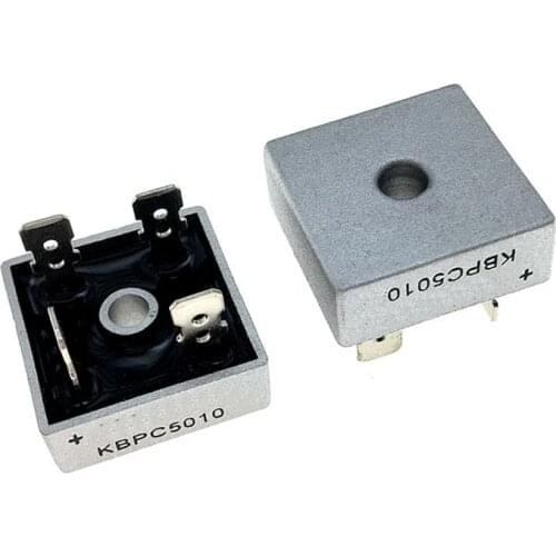 5pcs/lot KBPC5010 Unidirectional rectifier bridge 50A 1000V Bridge rectifier square