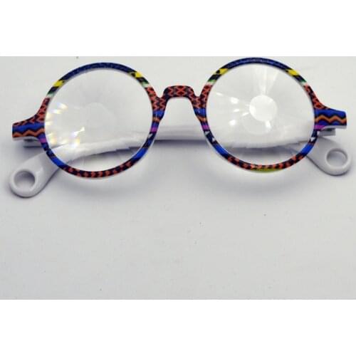 Print frame Clear sun flower Prism Glass lens kaleidoscope glasses