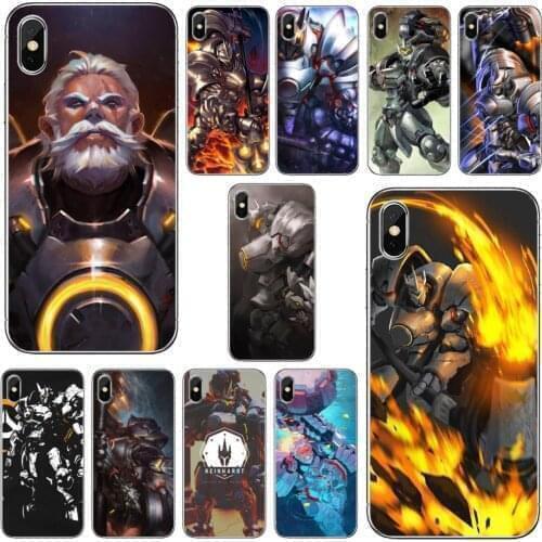 OVERWATCH-Reinhardt-Pattern-Art-Poster Silicone Phone Covers For ZTE Blade A520 A512 A452 A602 A5 2019 V6 V7 V8 V9 V10 Lite Viat