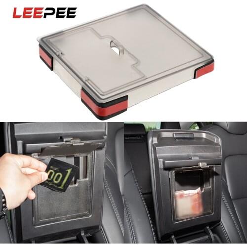 LEEPEE Car Armrest Box Cover Auto Hidden Storage Box for Tesla Model 3 Car Accessories Stowing Tidying Storage Box Organizer