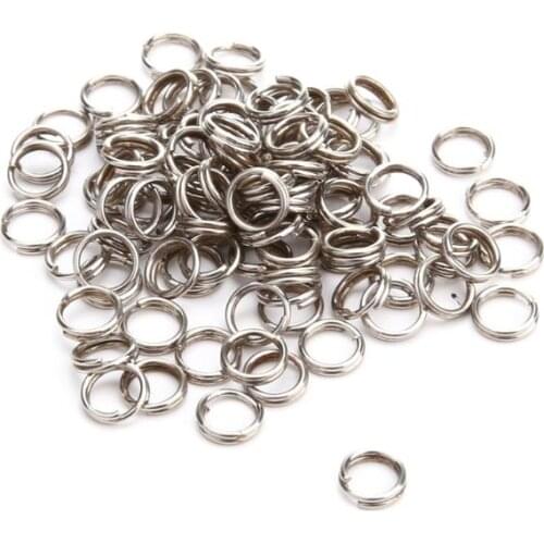 Carp Fishing Equipment Accessories 100Pcs/Lot Split Rings for Blank Lures New Hard Bait Fishing Spoon Tools Loop Pesca