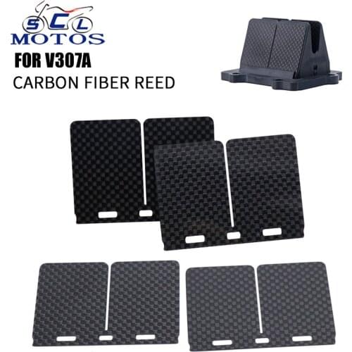 Sclmotos- V307A Motorcycle Flex dual stage intake Reeds Valves Carbon Fiber Reeds Valve For Yamaha RM250 YZ250 YZ250X 1995-2004