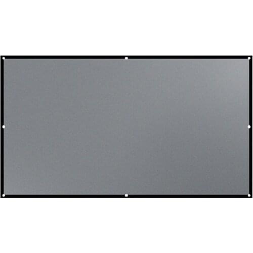 Folding Projector Curtain Polyester Soft Simple Curtain Folding Movie Curtain Projector Home Outdoor Anti-light Curtain