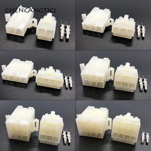 1 Set 2 3 4 6 9 12 Pin Way Spaced Line To Line Air Docking Large Current Electronic bar Connector Plug 3191 L6.2-3P L6.2-2P
