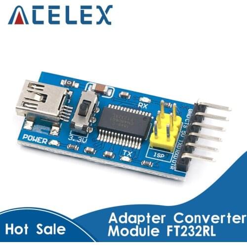 1pc Basic Breakout Board for arduino FTDI FT232RL USB To TTL Serial IC Adapter Converter Module for arduino 3.3V 5V FT232 Switch