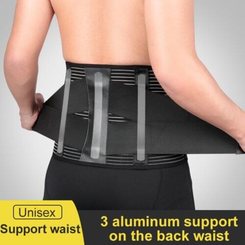 1PCS Lumbar Support Fitness Weightlifting Waist Pain Back Injury Supporting Brace Belts Sports Safety Corrector