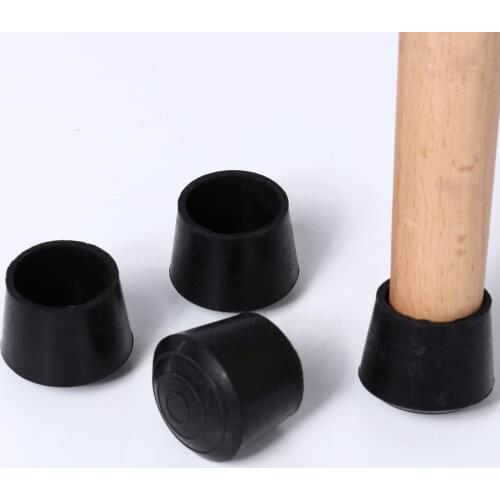 12 Table Chair Foot Cups Legs Protectors Anti Slip Stool Tube Plugs Non Vibration Furniture Feet Covers Pads Durable Rubber Caps
