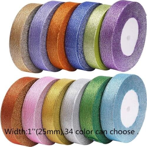 20909-5,1"(25MM) 34 color optional 25yards/roll Color green onion ribbon,Wedding party decoration,gift packaging DIY materials