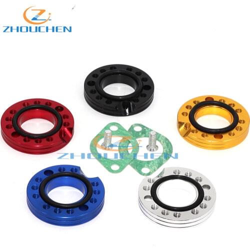 Silver 26mm Carburetor Carb Manifold Spinner Plate Adaptor For Monkey Dax Dirt Bike ATV Quad