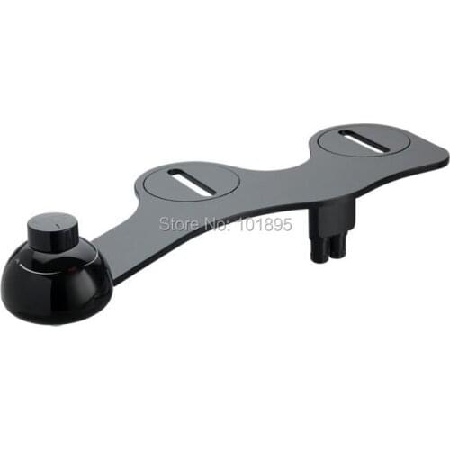 3 Colors Ultra Thin Non-Electric Toilet Seat Bidet with Dual Nozzle Sprayer Fresh Water Spray for Personal Hygiene