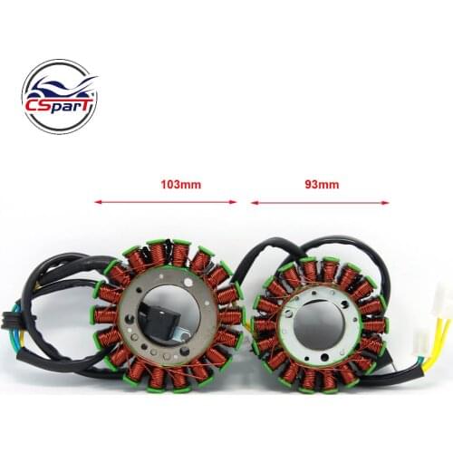 93mm 103mm 18 Coils Magneto Stator For Majesty YP250 ROKETA MC-54B Linhai VOG 250 257 260 300 LH170MM AEOLUS BMS 260 Diamo 257