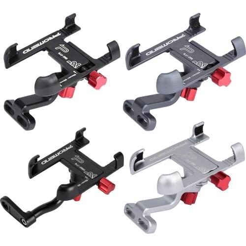 Aluminum Alloy Bike Mobile Phone Holder Adjustable Bicycle Phone Holder Non-slip MTB Road Bike Phone Stand Cycling Accessories