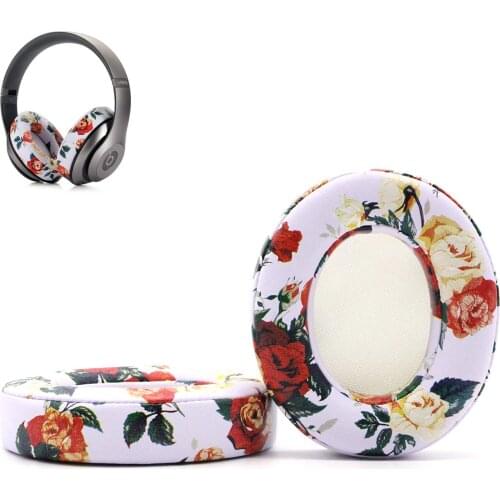 Ear Pads Protein PU Leather Ear Cushion Compatible with by Dr.Dre Studio 2.0 Studio 3 B0500 B0501 Wired Wireless Over-Ear Headph