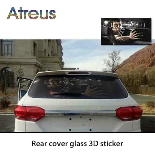 Car Rear Window Glass Windshield 3D Stickers Reflective Accessories for Honda Civic dio Fit Crv Skoda Octavia a7 a5 Mazda 3 bk 6