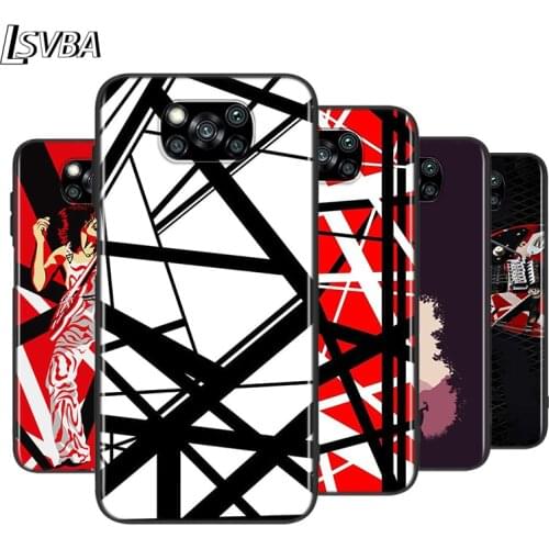 Van Halen Graphic Guitar For XiaoMi Poco X2 X3 NFC M2 M3 F1 F2 C3 Pro Mi Mix 3 Play A3 A2 A1 CC9E CC9 5X 6X 5 6 Lite Phone Case