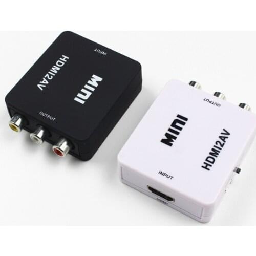 20pcs. Mini Composite HDMI2AV 1080P HDMI to RCA Audio Video AV CVBS Adapter Converter For HDTV HDMI to AV.HDMI2AV