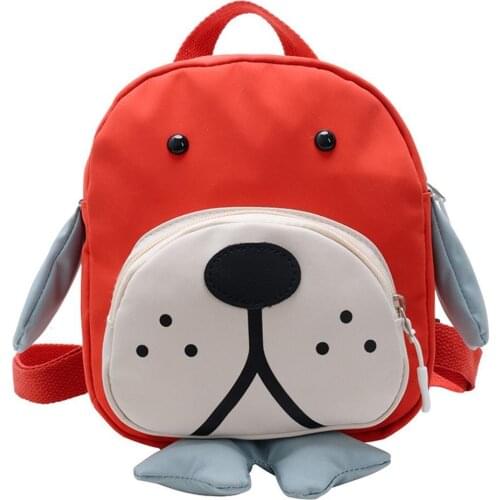 Cartoon Dog Kindergarten Toddler Children Zip Closure School Bag Pouch Childrens backpack men and women baby tide Backpack