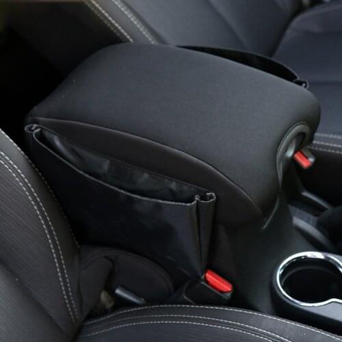Car Interior Seat Armrests Box Pads Multifunctional Storage Bag Decoration Cover For Jeep Wrangler JK 2011-2017 Car Accessories