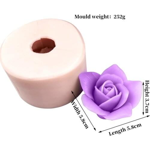 HC0334 PRZY Flower Bouquet Rose Molds Beautiful Peony Blooming Peony Mold Silicone Mold Soap Candle Moulds Clay Resin Moulds