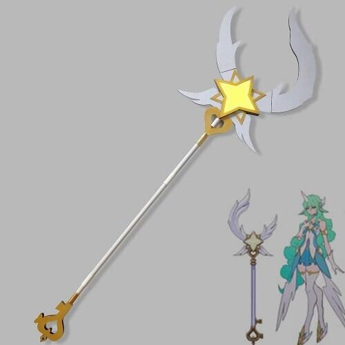 Game LOL Star Guardian Soraka Cosplay Prop PVC Wand Staff Halloween Weapon Props for Christmas Fancy Party Events Free Shipping
