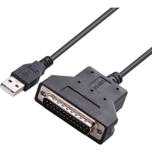 CP2102 USB to DB25 Male RS232 Serial Converter Adapter Thermal Printer Cable