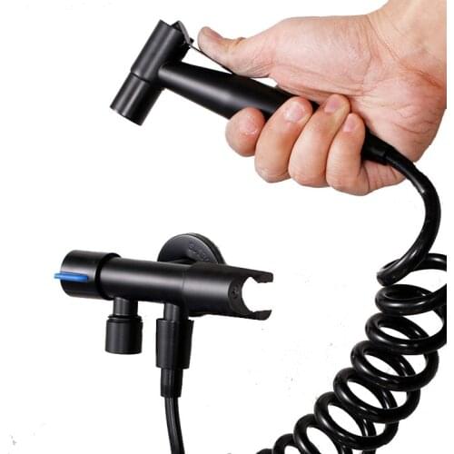 LASO Stainless Toilet Bidet Sprayer Women Washing Ass Self Cleaning Taps Bidet Faucet Bathroom Shattaf Jet