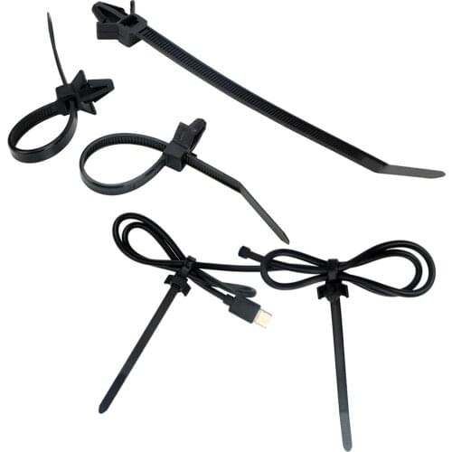 LEEPEE Cable Ties Management Car-styling Car Wire Organizers Wire Fastener For Car Corrugated Pipe 15 Pieces Cable Clamp Clips