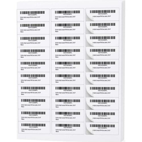 Sheets 30-UP Easy to Peel Address Labels 1"x2-5/8" White Shipping Labels (3,000 Labels)