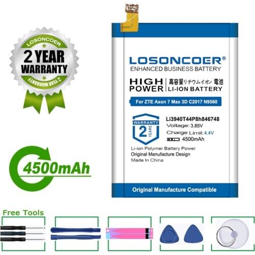 LOSONCOER ZTE Axon 7 Phone Batteries