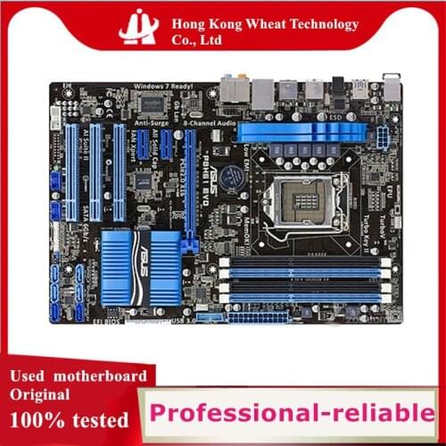 For ASUS P8H61 EVO Motherboard Socket LGA 1155 DDR3 SATA2 For Intel H61 Original Desktop Used Mainboard