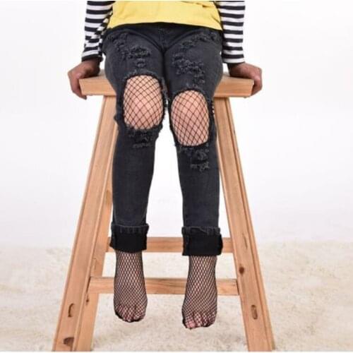 2018 Fashion Casual 3 Style Toddler Baby Girls Tights Black Fish Net Tights Outfit Summer Spring Over 5 Years