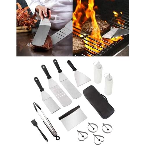 14pcs Griddle Accessories Set Kit for Kitchen BBQ Teppanyaki Accessories