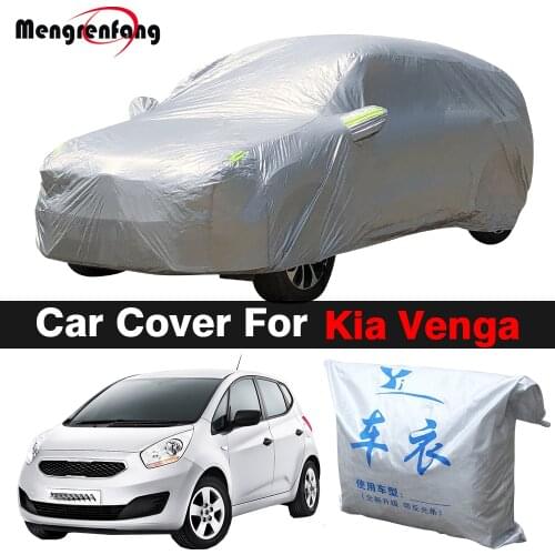 Outdoor Car Cover For Kia Venga Anti-UV Sun Shade Snow Rain Resistant Auto Cover Dustproof