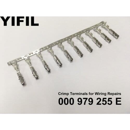 50/100pcs/lot Crimp Terminals (Pins) For Repair Wire For Audi Volkswagen Skoda Seat 000979255E