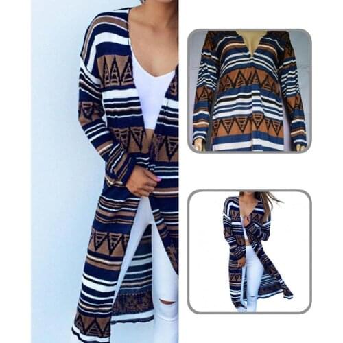 Autumn Stylish Retro Long Cardigan Coat Breathatble Coat Thin for Work