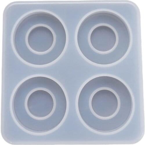 Silicone Crystal Epoxy Resin Mold Round Drawer Handle Casting Mould Handmade DIY Crafts Decoration Making Tools N2UE