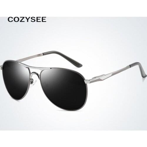Luxury Retro Sunglasses Men Polarized Glasses Grey Lens Sun Glasses Square Shades For Men
