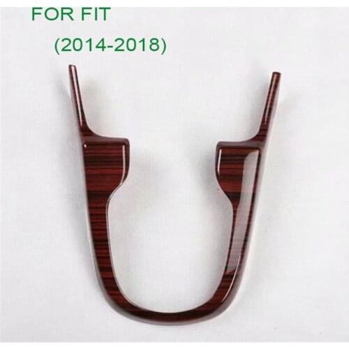 Carbon Fiber Gear Shift Cover For HONDA FIT 2014-2018 Sedan Coupe Hatchback Interior Knob Box Decoration