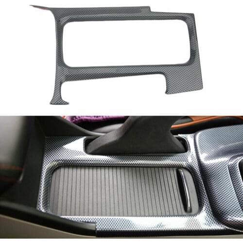 Carbon Fiber Style ABS Water Cup Drink Holder Cover Trim Molding For Honda Civic 9th 2012-2014