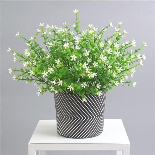 Artificial Leaves Branch Retro Green Silk Eucalyptus Leaf for Home Decor Wedding Plants Faux Fabric Foliage Room Decoration